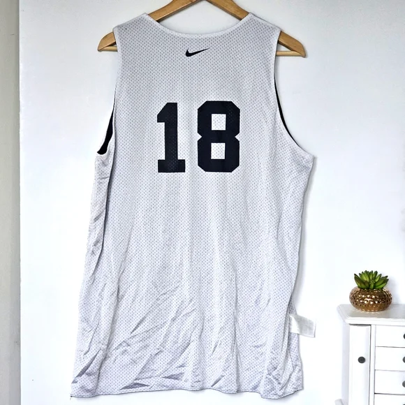 Vtg USA Basketball Reversible Team Issued Practice Jersey Nike XLT #18 Mesh Logo